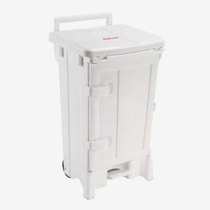 Container Polaris Avec Porte 90L Couvercle Blanc