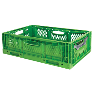 Caisse Pliable Empilable - 600 x 400 x 180 mm - 35 L - Vert