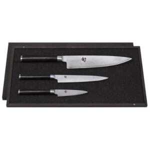 Set de 3 couteaux Damas Shun - Office Universel et Chef KAI - 3