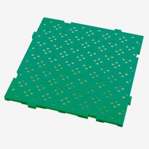 Caillebotis HACCP - 50 x 50 cm - Epaisseur 22 mm - Vert