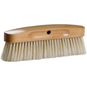 Brosse à Farine à Pétrinen Bois et Soie Blanche - 21 cm