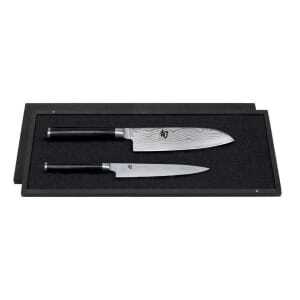 Set de 2 couteaux Damas Shun - Universel et Santoku KAI - 3