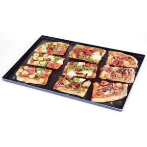 Plaque Pâtissière Aluminium Anti-Adhérent Bords Droits - 600 x 400 mm