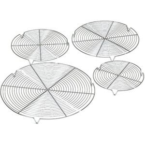 Grille Ronde Chromée avec Pieds - ⌀ 320 mm