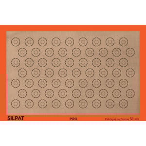 Toile de Cuisson Anti-Adhérente à Macarons pour Plaque 600 x 400 mm