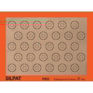 Toile de Cuisson Anti-Adhérente à Macarons pour Plaque 400 x 300 mm