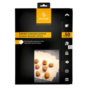 Papier Cuisson Ecopap Kraft - 400 x 300 mm - Lot de 50