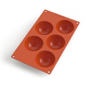 Moule à Demi-Sphères Silicone - 5 Empreintes - ⌀ 80 mm