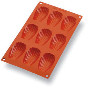Moule à Madeleine Silicone - 9 Empreintes - L 68 mm
