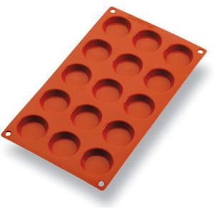 Moule à Mini-Tartelette Silicone - 15 Empreintes - ⌀ 45 mm