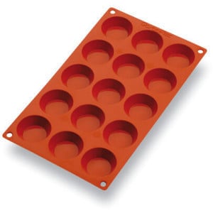 Moule à Tartelette Silicone - 15 Empreintes - ⌀ 50 mm
