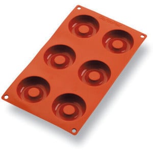 Moule à Savarin Silicone - 6 Empreintes - ⌀ 65 mm
