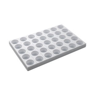 Moule Rond Polystyrène - 35 Empreintes - ⌀ 65 mm