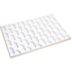 Moule à Mini-Gâteaux Ovales Polystyrène - 96 Empreintes - 50 x 30 mm