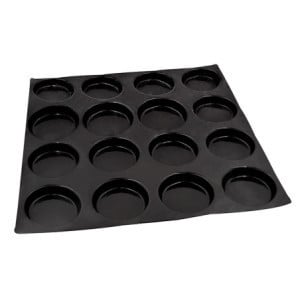 Moule à Brioches Rondes Lisses - 24 Empreintes - ⌀ 80 mm