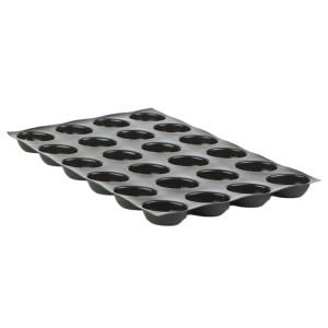 Moule à Ovales Echancrés - 24 Empreintes - 85 x 61 mm