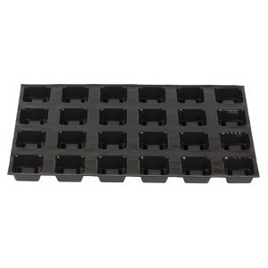 Moule à Savarins Carrés - 24 Empreintes - 70 x 70 mm