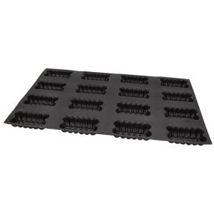 Moule à Cakes Cannelés - 16 Empreintes - 110 x 60 mm