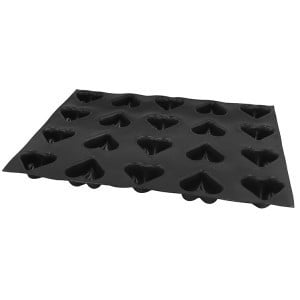 Moule à Coeurs Galbés - 20 Empreintes - 75 x 65 mm