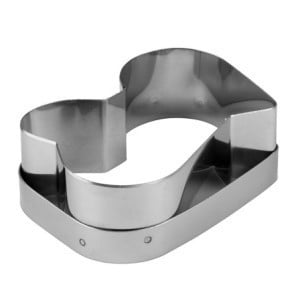 Découpoir Coeurs Entrelacés en Acier Inoxydable - 120 mm