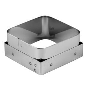 Découpoir Savarin Carré en Acier Inoxydable - 70 x 70 mm