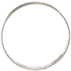 Cercle à Tarte Inox - ⌀ 70 mm - H 27 mm - Lot de 6
