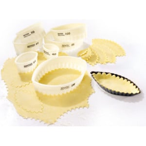 Découpoir Ovale Cannelé - 115 x 70 mm