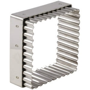 Découpoir Carré Cannelé - 80 x 80 mm