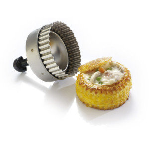 Découpoir Rond Cannelé à Pâté Parisien - ⌀ 90 mm