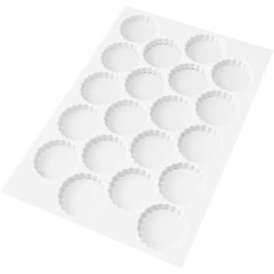 Plaque de Découpoirs Ronds Cannelés - 72 Empreintes - ⌀ 45 mm