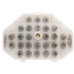 Boîte 26 Douilles Inox Décors Fins