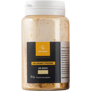 Colorant Poudre  Dispersable - Or Clair - 25 g