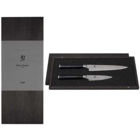 Set de 2 couteaux Damas Shun - Office et Universel KAI - 1 Set de 2 couteaux Damas Shun - Office et Universel KAI - 1