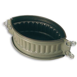 Moule à Pâté en Croûte Long Ovale à Côtes - 210 x 140 mm