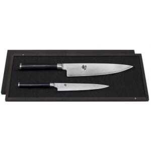 Set de 2 couteaux Damas Shun - Universel et Chef KAI - 3