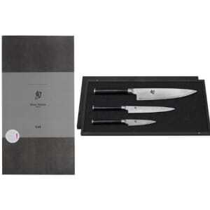 Set de 3 couteaux Damas Shun - Office Universel et Chef KAI - 1