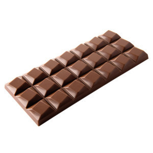 Plaque Tablette de Chocolat 100 g - 21 Carrés - 3 Empreintes