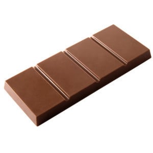 Plaque Mini Tablette de Chocolat - 90 g - 4 Empreintes