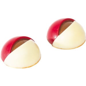 Plaque Dôme Fendu en Chocolat - 28 Empreintes - ⌀ 31 mm