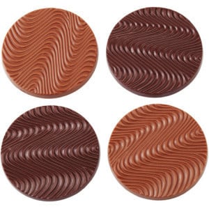 Plaque Disque Mendiant en Chocolat - 8 Empreintes - ⌀ 68 mm