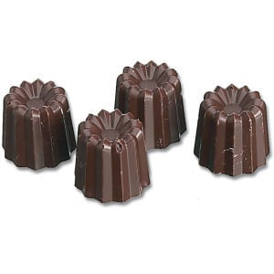 Plaque Mini-Cannelé en Chocolat - 40 Empreintes - ⌀ 24 mm