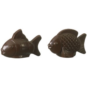 Plaque Poisson en Chocolat - 4 Empreintes