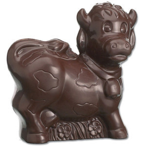 Plaque Vache en Chocolat - 2 Empreintes