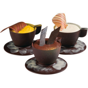 Plaque Tasse Expresso Sans Soucoupe en Chocolat - 7 Empreintes