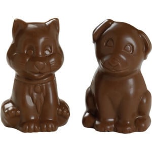 Plaque Chaton en Chocolat - 4 Empreintes