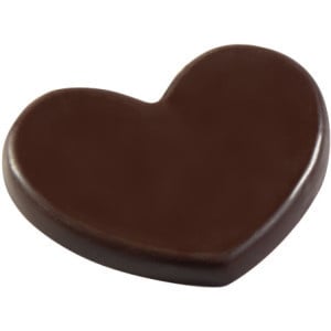 Plaque Coeur Palet en Chocolat - 15 Empreintes