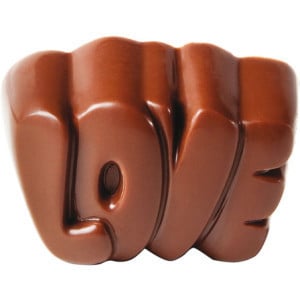 Plaque Love en Chocolat - 24 Empreintes