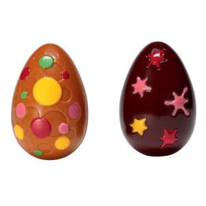 Plaque Oeuf Bulle en Chocolat - 4 Empreintes