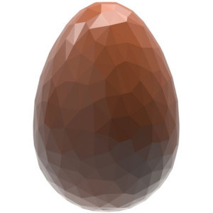 Plaque Demi-Oeuf Cristal en Chocolat - 24 Empreintes