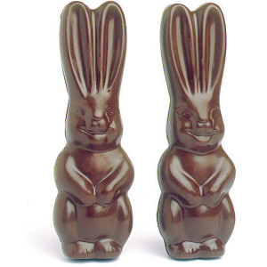 Plaque Lapin en Chocolat - 2 Empreintes
